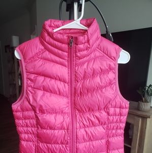 Bright pink vest